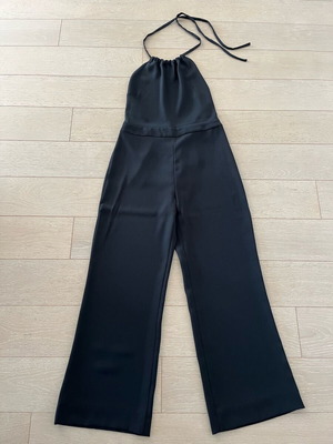 Zara черен гащеризон от креп като нов, размер S