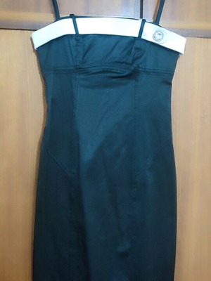 Iso satin black dress like new, size S