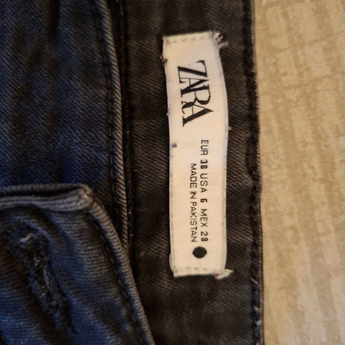 Zara μαύρο τζιν παντελόνι σαν καινούργιο, μέγεθος M 38 10