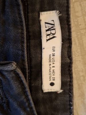 Zara μαύρο τζιν παντελόνι σαν καινούργιο, μέγεθος M 38 10