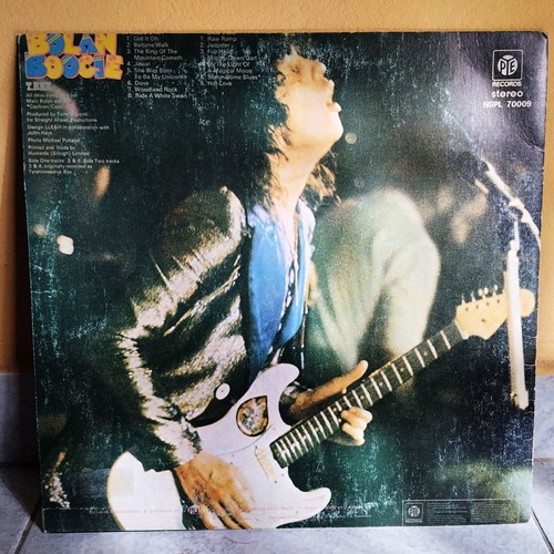 T. REX Marc Bolan Bolan Boogie vinyl record used, Classic Glam Rock
