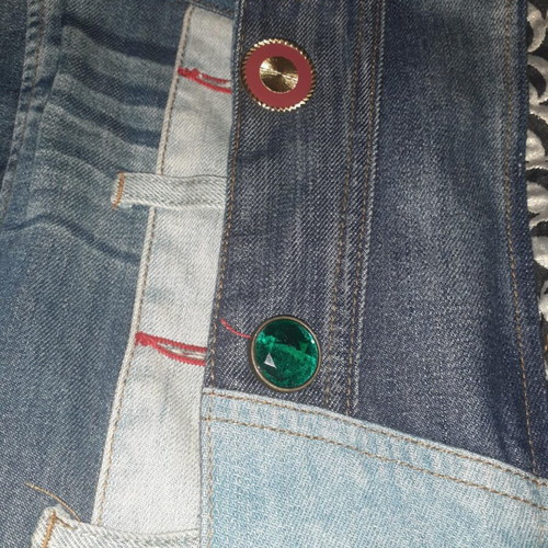 Desigual denim coat size S like new with denim bag