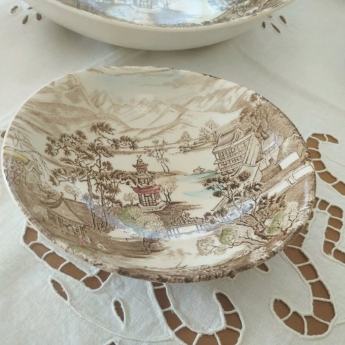 Rare 7-Piece Set Johnson Bros "Enchanted Garden" (1960s)