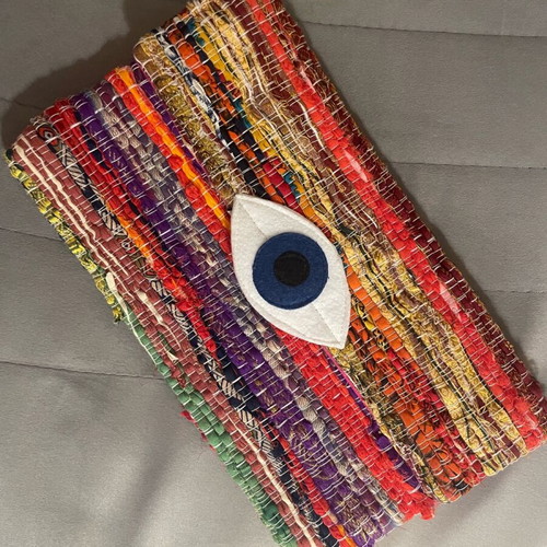 Handmade clutch bag new, multicolored
