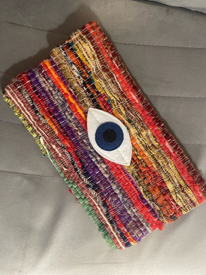 Τσάντα φάκελος χειροποίητη πολύχρωμη, καινούργια