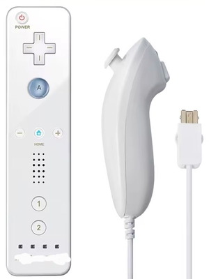 Wii controller with nunchuck new