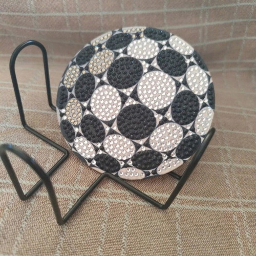Coasters set of 8 with holder, like new, wood