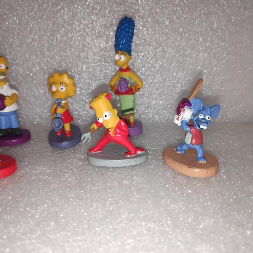 The Simpsons collectible figures set of 8, like new