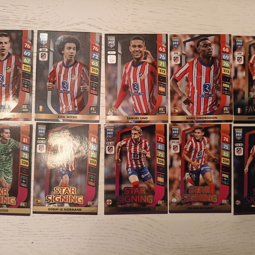 Adrenalyn XL 2025 Panini cards Atletico Madrid like new