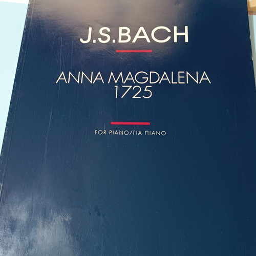 Piano Book J.S. Bach Opus 1725 new from Nakas editions