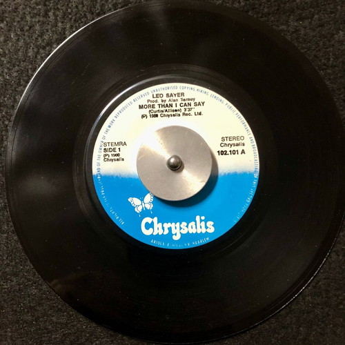 Leo Sayer More Than I Can Say vinyl like new, 7", 45 RPM, single, stereo