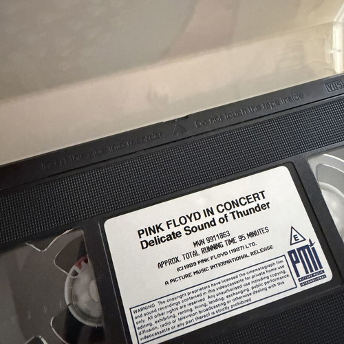 Pink Floyd Delicate Sound of Thunder Live VHS like new