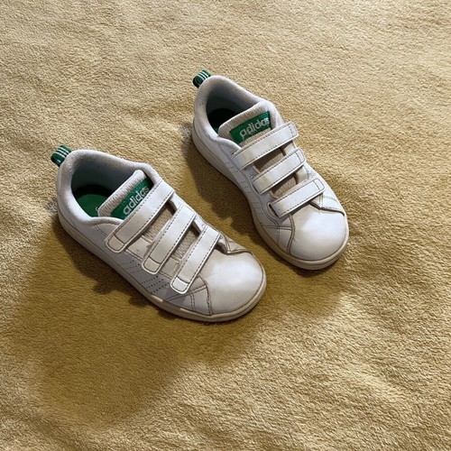 Αθλητικά παπούτσια Adidas για αγόρι, νούμερο 30, άσπρα και πράσινα