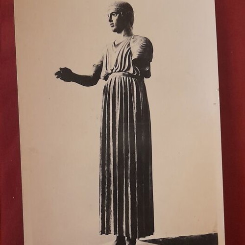 Δελφοί Ηνίοχος Άγαλμα Μουσείο vintage καρτ ποστάλ