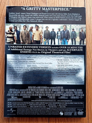 American Gangster DVD μεταχειρισμένο, 3 δίσκοι συλλεκτική έκδοση με υπότιτλους