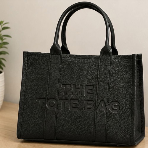 The Tote Bag handbag, black, new with strap