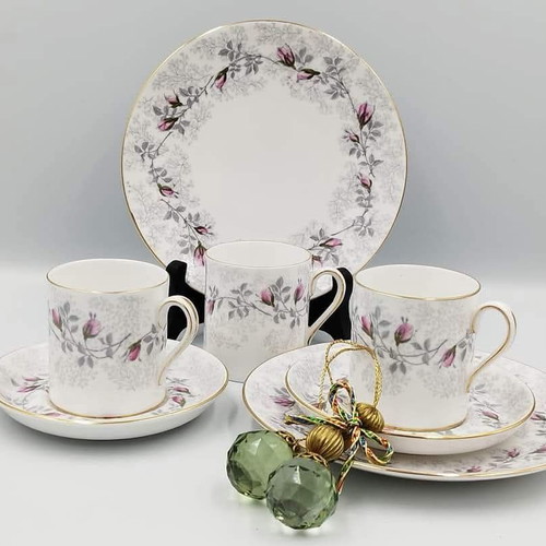 English bone china Tuskan England coffee set like new