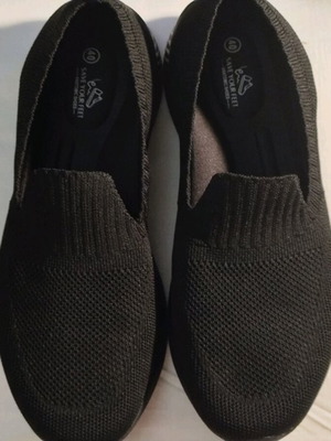 Save Your Feet Black Anatomical Slip-On Shoes Greek Origin New Size 40