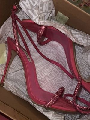 Steve Madden φούξια πέδιλα με στρας νούμερο 38 σαν καινούργιο