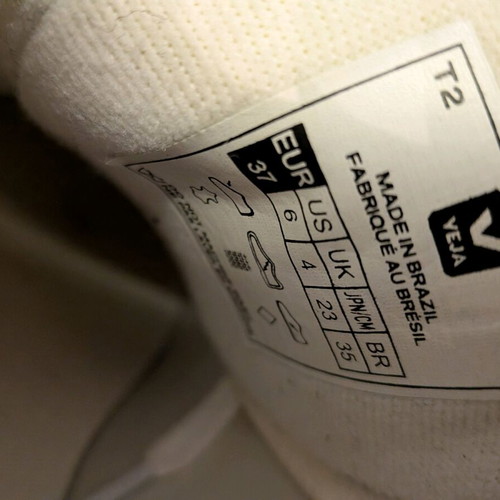 Veja athletic shoes used, size 37, white