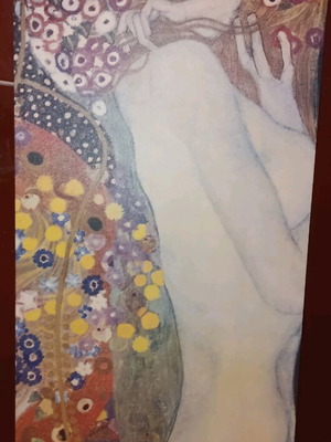 Klimt canvas framed art like new, 1.40 x 57 cm