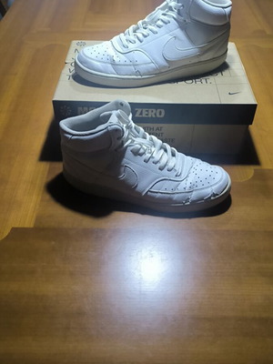 Nike Court Vision sneakers used, white, size 45