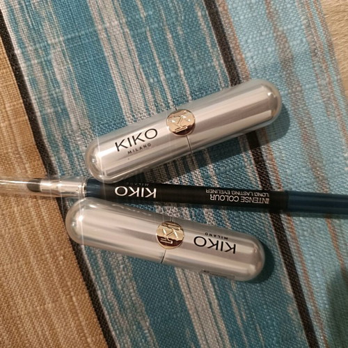 KiKo Milano Coloured Lip Balm 03 and 09 and Intense Colour Long Lasting Eyeliner like new