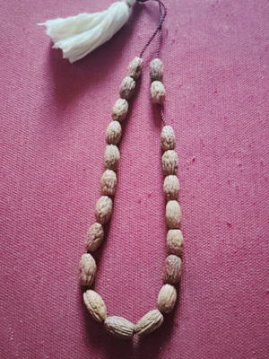 Handmade komboloi made from olive pit like new
