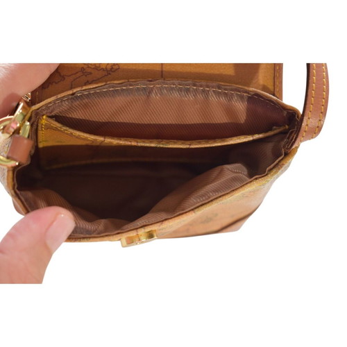 Alviero Martini 1A Classe Geo Classic micro bag used, brown leather