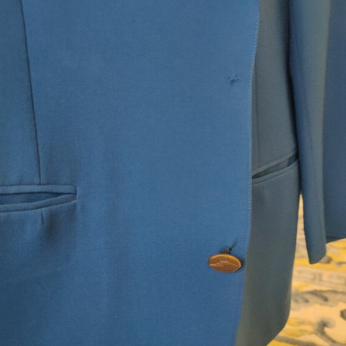 Vintage silk Goodyear jacket used, blue