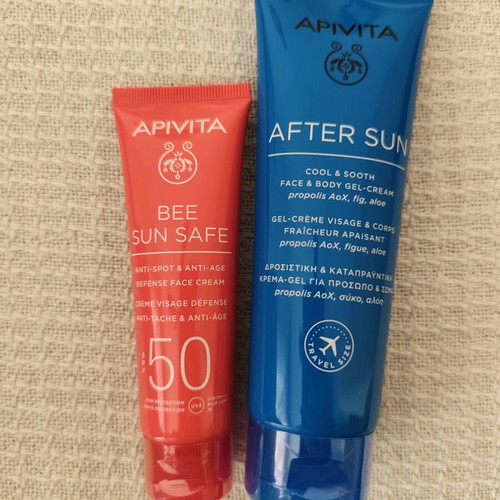 Apivita Bee Sun Safe SPF50 Face Cream and After Sun Gel-Cream