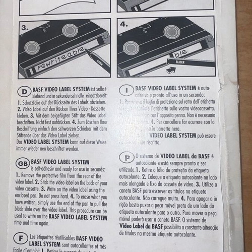 VHS Accessories new, rare video cassette accessory