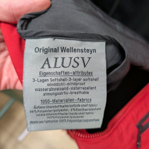 Wellensteyn ALUSV vest as new, size XXL, red