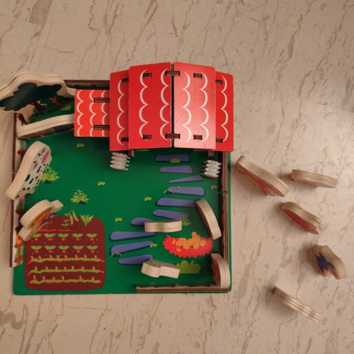 Wooden Farm Playtive toy like new, assembly set