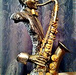  ''Σαξοφωνίστας'' Vintage Σπάνιο Διακοσμητικό Αγαλματίδιο