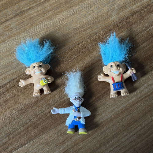 Trolls figures set of 3 used