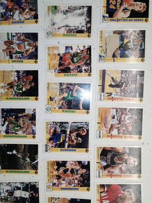 NBA collectible cards 1991-1992 used, pack of 40