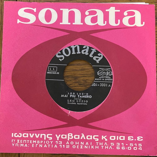 Leo Luzio Mai Piu Tamero 45 used record