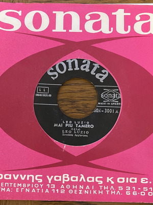 Leo Luzio Mai Piu Tamero 45 used record