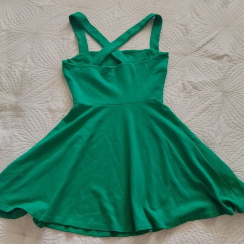 Zara flared dress, green, size S