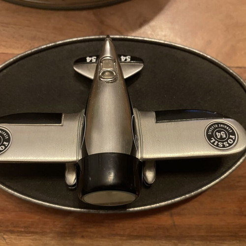 Fossil Vintage Classic 54 Airplane Table Clock used