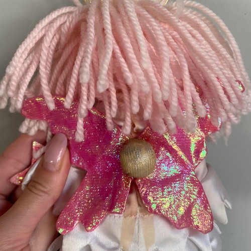 Jellycat Jingle Fairy plush toy pre-owned, 30-31 cm, white and pink