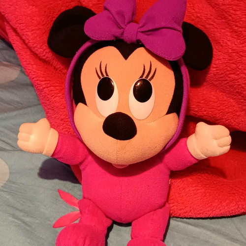 Mini Mouse doll used with removable hood