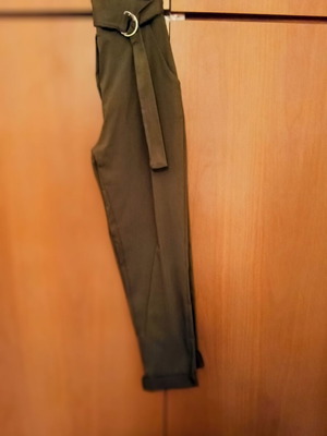 Slim khaki viscose pants new Marilyn Boutique