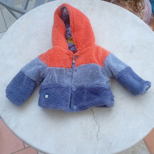 Boboli reversible baby jacket like new, size 9 months, 100% cotton