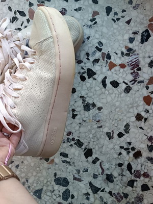 Adidas sneakers used, snake print, size 41, pink