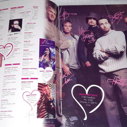 Katerina magazine insert new with autographed photos and addresses