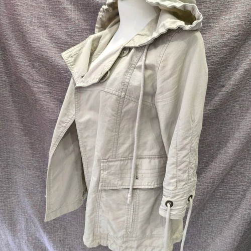 Zara traffic summer cotton parka size S like new beige