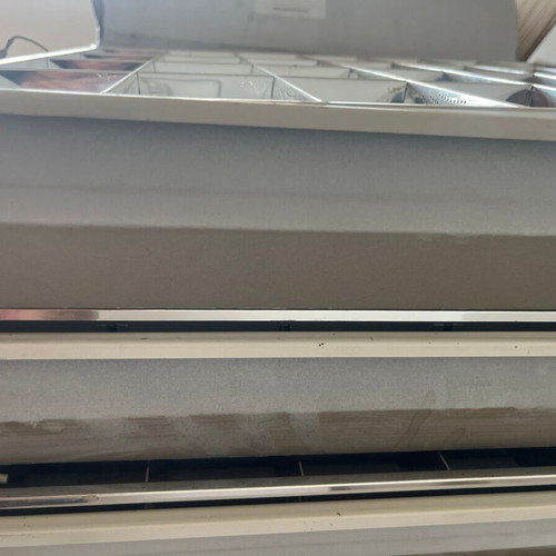 Professional ceiling lights used, aluminum, 60x60 cm, set of 8