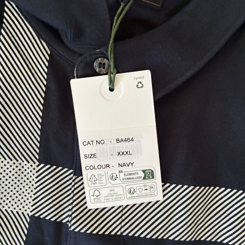 Barbour T-shirt new, blue, sizes XXL and 3XL